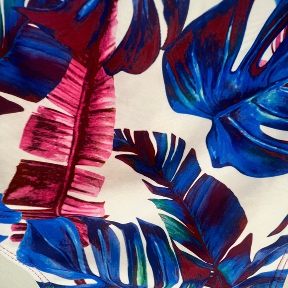 Tropical Print High-Waisted Bikini Bottom - Picture 3 of 4